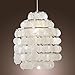 LightInTheBox White Shell Pendant Chandelier (Chrome Finish)