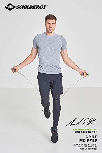 Schildkröt Jump Rope with Counter, Black/Anthracite, in a Mesh Bag, 960113, Schwarz/Grün, 960113, standard size - Image 2