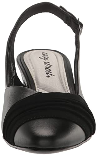 Easy Street Bates Pump feminino, Preto, 7 X-Wide