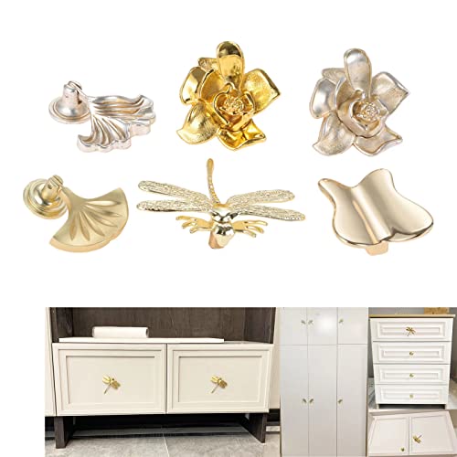 Poignées de boutons de libellule en or pour sublimer vos commodes et armoires - 7