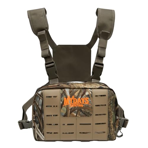 MYDAYS Chest Rig for Men, Chest Bag for Fishing, Waterfowl, Upland Game, Turkey, Tactical (Camo)