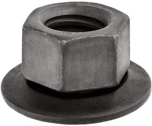 Auveco 15347 1/4 inch -20 Free Spinning Washer Nut, 7/8 inch OD, SEMS (Qty: 50)