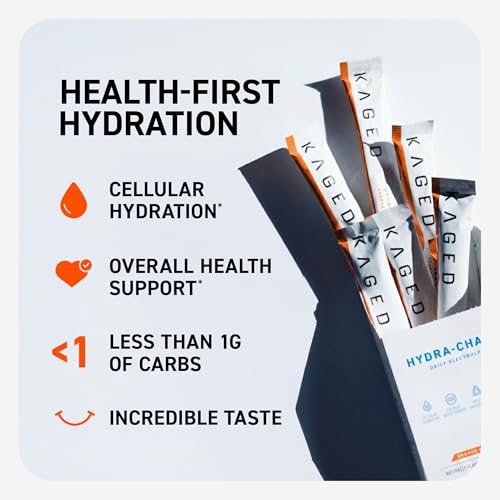 Image of Kaged Daily Hydration Stick Packets | Fruit Punch | Sugar Free Electrolytes | Sports Drink Mix for Men and Women | 15 Servings