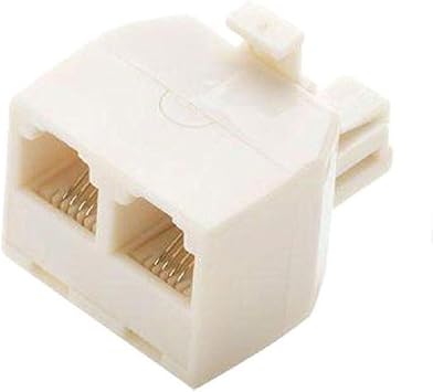 2-Way Telephone Splitter - Light Almond