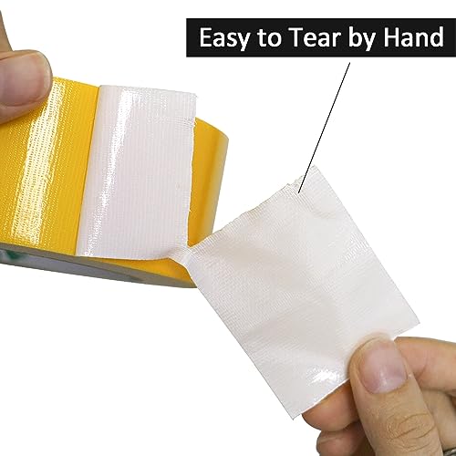 BOMEI PACK Duct Tape Yellow, Heavy Duty Strong Industrial Color Duct Tape 9mil x 1.88inch x 30yds for Packing and Repairing