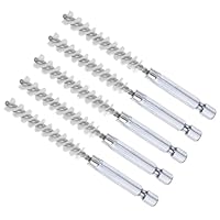 CoCud Bürstenkopf, 8 mm Durchmesser, 4 Zoll Länge, Nylon Reinigungsdrahtbürsten mit 1/4 Zoll Sechskantschaft - (Anwendungen: für Bohrmaschine, Schleifmaschine), 5 Stück