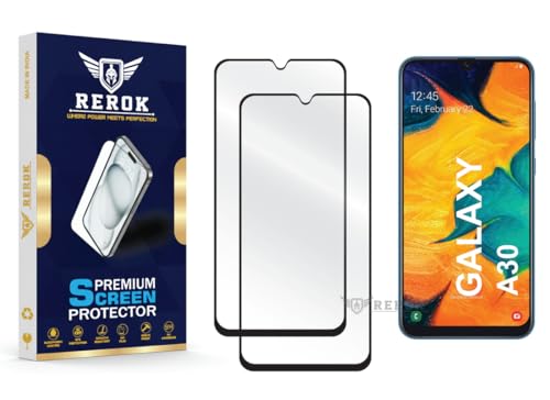 Image of Gorilla Tempered Glass Screen Protector Compatible with Samsung Galaxy A30 [Pack of 2] | Edge-to-Edge, Bubble-Free, Case Friendly, Easy Installation Kit