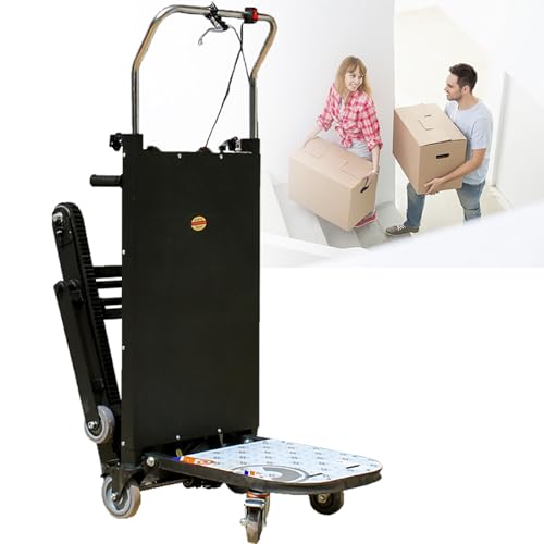RoyceBee Electric Stair Climbing Dolly, 2980W Electric Stair Climbing Hand Truck, 1102lbs Max Load Capacity, Turnable Stair Climber Hand Trucks with Telescopic Handle for Moving Furniture