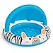 Bestway Shaded Baby Pool, Safari Fun Inflatable Play Centre, UV Sunshade, Inflatable Floor, Zebra Design, Ages 2+