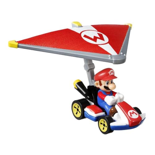 Hot Wheels Mario Kart Mario Standard Kart Super Glider miniatura 1