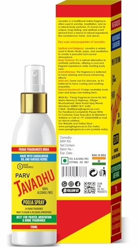 Image of Parag Fragrances Javadhu Alcohol Free Pooja Perfume 110ml