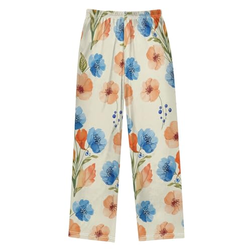 J JOYSAY Floral Blossom Foliage Pajamas Pants Soft Long Pajama Bottoms Lounge Sleep Pants Size S-XL2