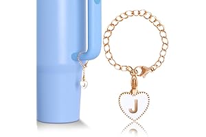 Heart Shape Letter Charm for Stanley Tumbler Cup