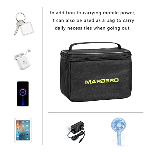 MARBERO Set of Portable Power Station M82 88WH and Waterproof Carrying Case