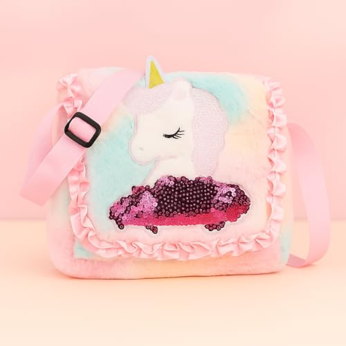 Image of Beautiful Sling Bag for Girls Kids Unicorn Bag for Girls Crossbody Bag Bags for Kids Girl
