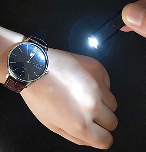 e1 Mini Llavero Micro Pequeño Flaghlight Luz Brillante Largo Negro - Imagen 7 de 39