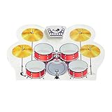Kompakt und tragbares Design: aus Silizium-Material, leicht zu transportieren und zu speichern, elektronische Drum-Set geeignet für Kinder, Anfänger und anderen Amateur-Spieler.