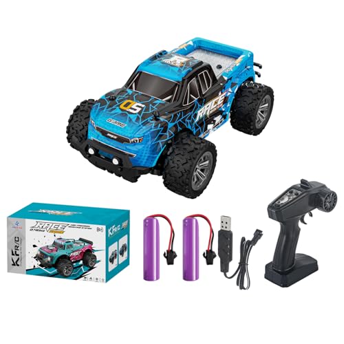 KFPLAN KF23 ���W�R���g���b�N 1/20�X�P�[��RC�J�[ 2.4GHz�Z�K�F�؍� 20km/h LED���C�g�t�� �q�������������� (�u���[)