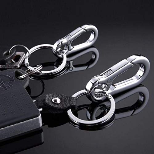 Amosfun 6 Pcs Mosquetão Chaveiro de Liga de Carro Chaveiro Auto Chaveiro Porta-Chaves de Metal Fivel