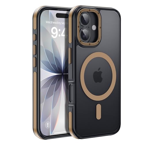 Yzoiko Strong Magnetic for iPhone 17 Case，Anti-Slip Grip，Desert Brown