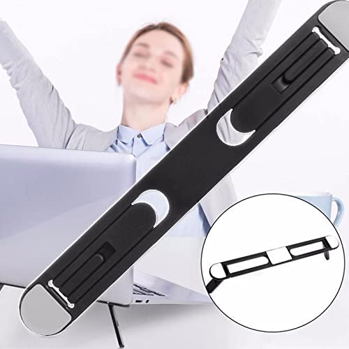 Soporte plegable adhesivo para laptop negro miniatura 5