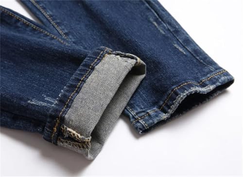 Men's Ripped Long Jeans Quality Stretch Slim Skinny Jeans2