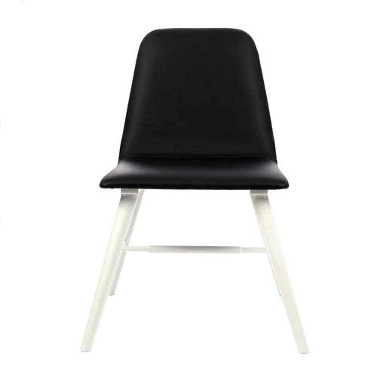 Premier Housewares Dining Chair, Rubber Wood Hevea/Veneer, Black, Set of 2