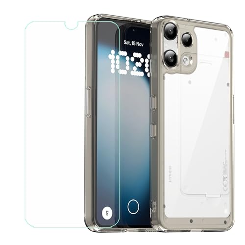 �pGUYAHANYER�P�[�X �K�p Nothing Phone 3a Lite 6.77 �C���` + �����K���X�X�N���[���ی�t�B���� �A�����ȍ��ȃ\�t�g�V���R���P�[�X�ی�TPU�J�o�[�̃P�[�X�J�o�[