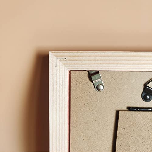 Image of 5x5 Picture Frames RED Solid Wood Frame, Plastic Panel (Film Needs to be Removed) Table or Wall.Front Window Opening 4.5x4.5 inch.