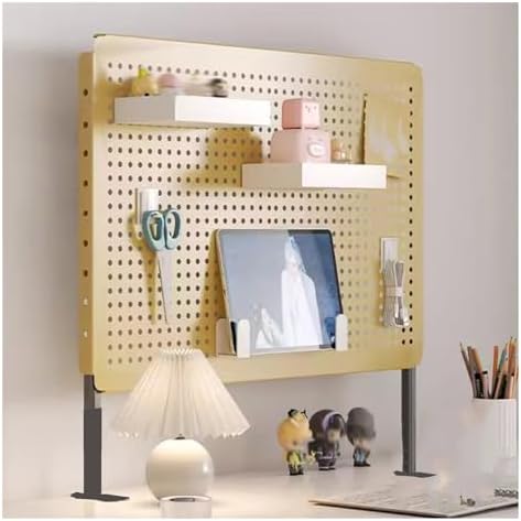 Desk Pegboards with Dual Monitor Stand and Privacy Panel - Modular Accessories for Office and Gaming