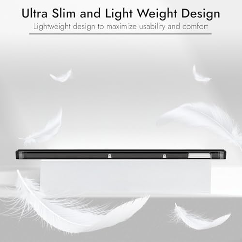 Image of Robustrion Cover for OnePlus Pad Go 2 12.1 inch Cover Case, Trifold Cover Case for OnePlus Go 2 Tablet Cover with Transparent Back [Auto Sleep Wake Support] - Black
