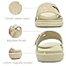 KuaiLu Womens Fashion Orthotic Slides Ladies Lightweight Athletic Yoga Mat Walking Sandals Slip On Thick Cushion Recovery Slippers Sandles Comfortable Plantar Fasciitis Arch Support Beige Size 10