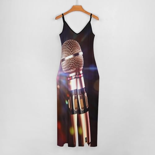 Combinaison femme avec microphone de karaoké ample et ajustable