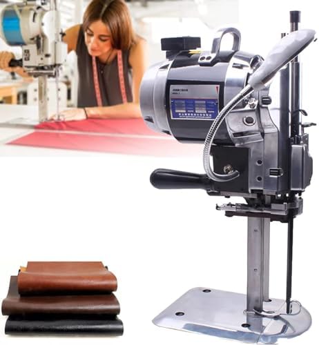 Industrial Fabric Cutting Machine, High-Speed Electric Cloth Cutter with Led Light for Precision Cutting in Textile Industry