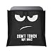 Produktbild kwmobile Hülle kompatibel mit Apple Mac Mini - Mini PC Schutzhülle - Staubschutz Cover Case - Don't Touch My Mac Weiß Schwarz