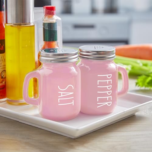 image for ZOSUJO Pink Salt and Pepper Shakers Set - Pink Kitchen Accessories - P
