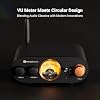 Fosi Audio MC101 Bluetooth Stereo Amplifier Home Audio Component Mini Amp with VU Meter 2 Channel HiFi Receiver for Passive Speakers with Bass Treble Tone Control Vintage All Aluminum Alloy Build
