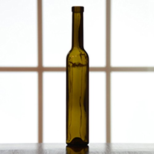The Cary Company 30WICG 375 mL Antique Green Bellissima Ice Wine Bottles, 2.5" ID, Glass (Pack of 12)
