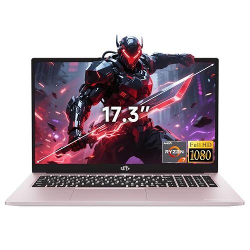 Image of NIMO 17.3 inch FHD Laptop, AMD Ryzen 7 7735HS (8-Core Beat i5-13500H), 32GB DDR5 1TB PCIe 4.0 SSD, Win11 Backlit KB Fingerprint Reader, 100W PD & 2Y Warranty, for Business and Gaming