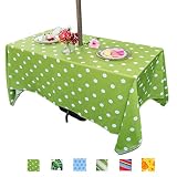 Eternal Beauty Outdoor Tablecloth Rectangle 60X 84 Spillproof Outdoor Tablecloth with Umbrella Hole