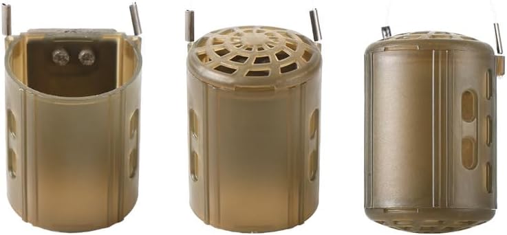 5pcs Bait Cage with Sinker Fishing Feeder Basket Fishing Cage Nesting Device Accessories