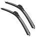 AutopartsMaster Windshield wiper blades Hybrid Front Window U wiper 26" + 17" Car Front Window Windshield wiper blades U J-hook NO.19515-3 (set of 2)