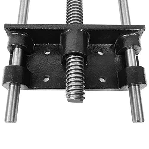 HFS(R) Woodworking Bench Vise, Heavy Duty Front Screw Vise for Workbench Chrome Plating Leg Vise Hardware Woodworking (7IN)
