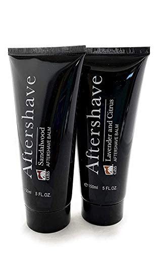G.B.S Aftershave Balm Calms, Set of 2-5oz Lavender/Citrus and 5oz Sandalwood