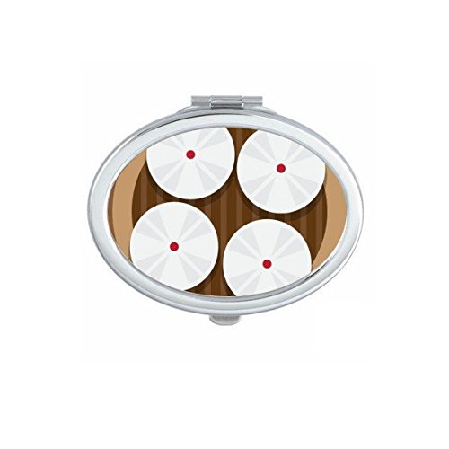Miroir compact chine steamed buns portable : fini les retouches ratées dehors