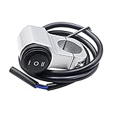 Cyleto 12V Waterproof Motorcycle ATV Handlebar Headlight Switch,7/8' 22-23mm Handlebar On-Off-On...