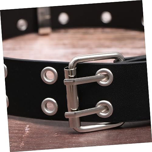Man Belt Double Rows Holes Belt Vintage Belt Statement Belts for Women Dress Waist Belt Waist Belt for4