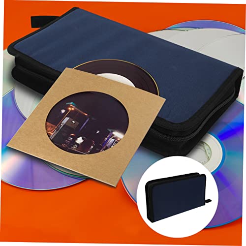 Abaodam 7 Peças bolsa de CD de pano oxford envelope CD caso de pasta de dvd Bolsa de couro clipes de