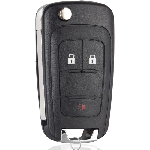 Car Key Fob Replacement for 2010-2017 Chevy Equinox/ Chevrolet Sonic/ GMC Terrain (OHT01060512) Flip Keyless Entry Remote (Set of 1)