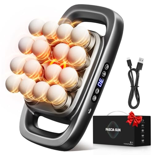 Image of 2026 New 16-Head Deep Tissue Percussion Massage Gun – Quiet Muscle Massager for Full Body, Up to 30 Intensity Levels, Cordless Rechargeable for Back, Legs, Shoulders & Recovery.Black